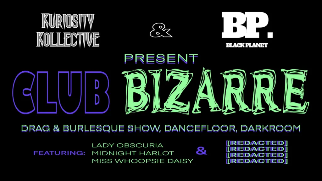Klubb Bizarre – Queer club night (Burlesque show + dancefloor + darkroom)